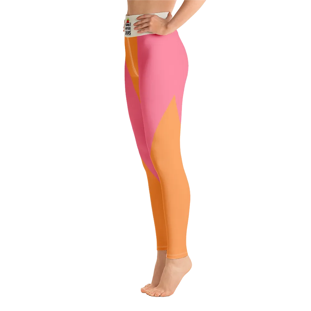 #241e57d0 - Cantaloupe Strawberry - ALTINO Yoga Pants - Team GIRL Player