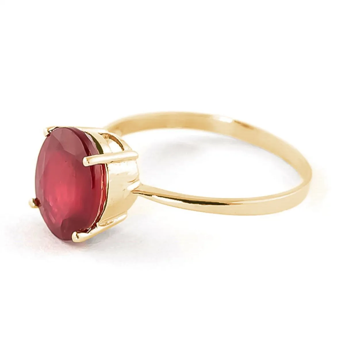 3.5 Carat 14K Solid Yellow Gold Something To Be Said Ruby Ring