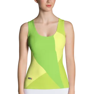 #5a003fb0 - Green Apple Kiwi Pear - ALTINO Fitted Tank Top