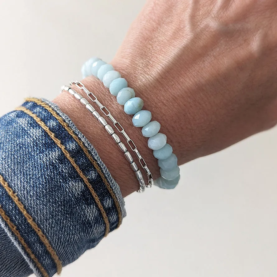 Amazonite Gemstone Beaded Bracelet
