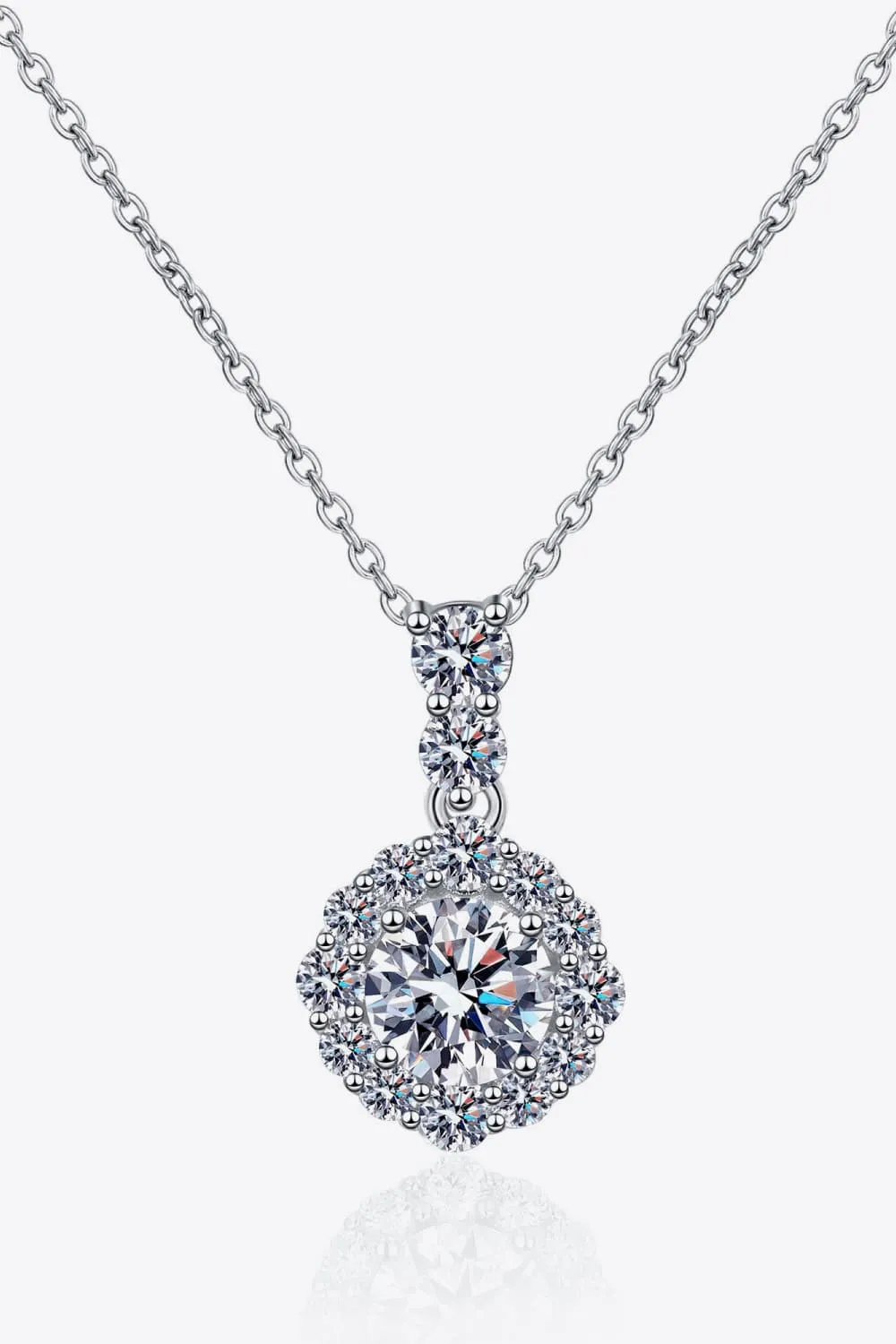 *APP EXCLUSIVE* 1 Carat Moissanite 925 Sterling Silver Necklace