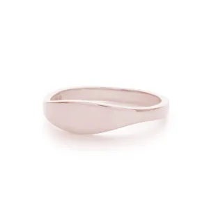 Band Signet Ring in Rose Gold