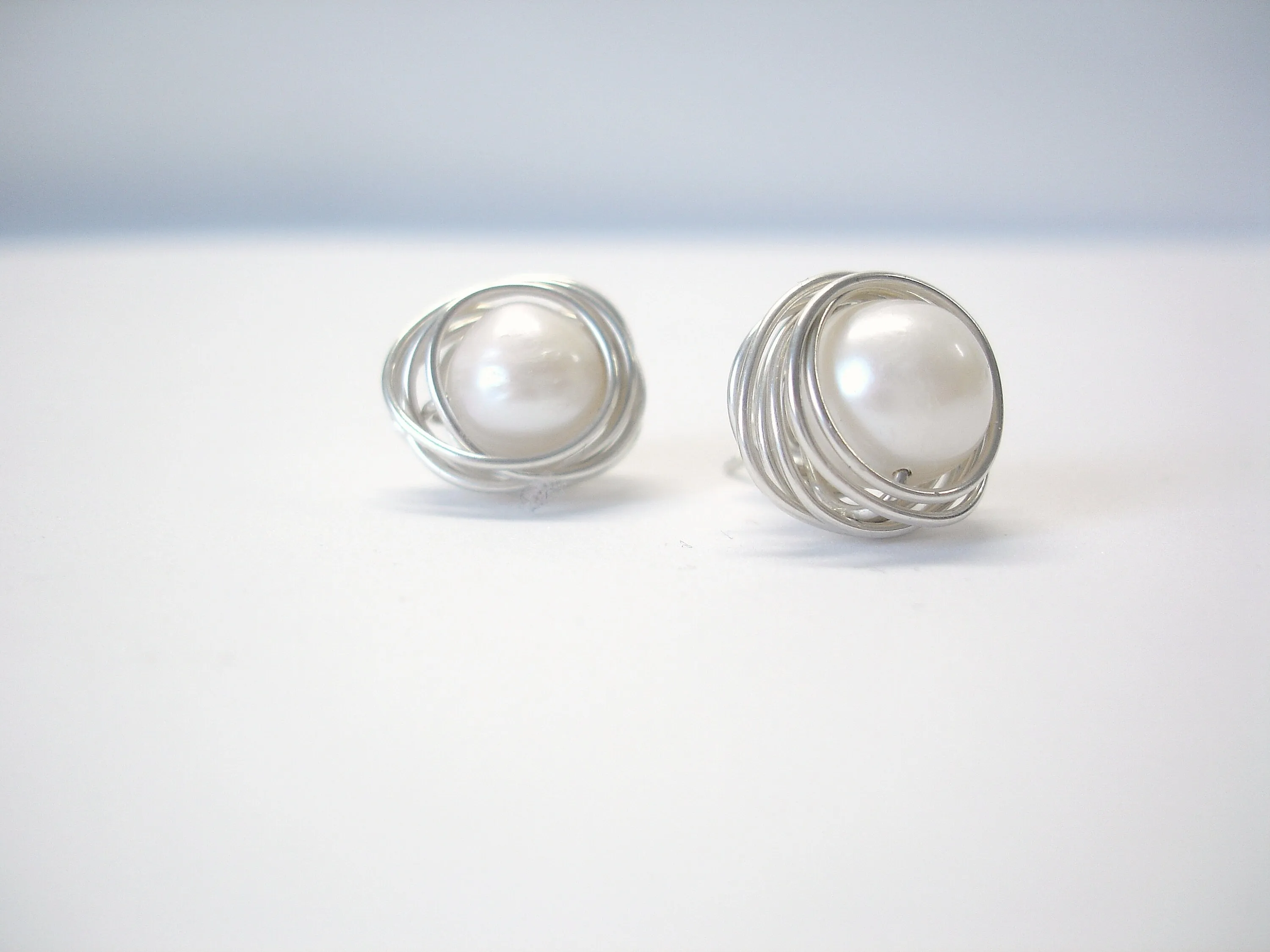 Bridesmaid gift. Silver earrings. Stud earrings. Gift for her. Rose quartz earrings. Bridesmaid earrings. Pink earrings