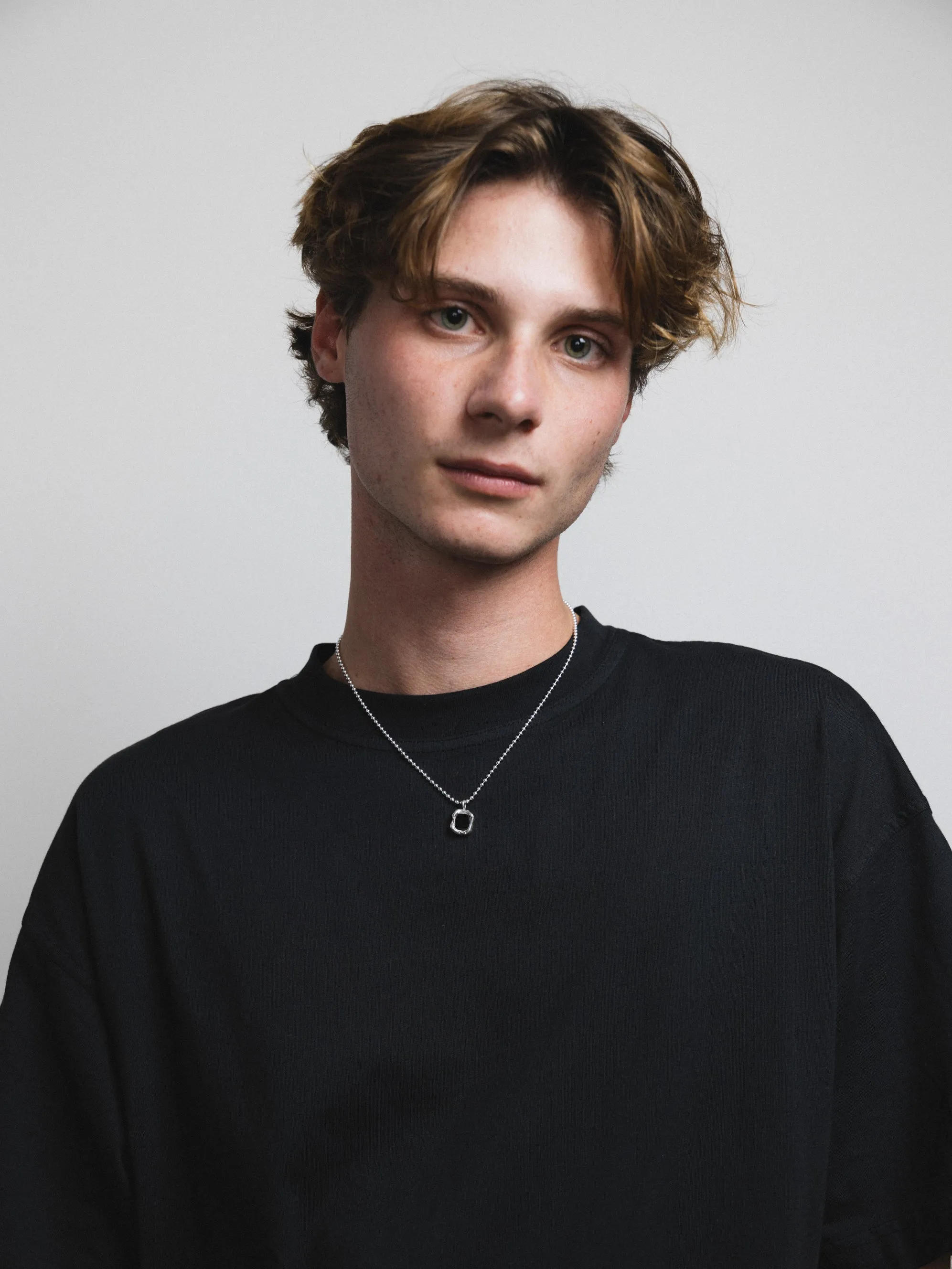 Charlie Necklace in Onyx and Sterling Silver
