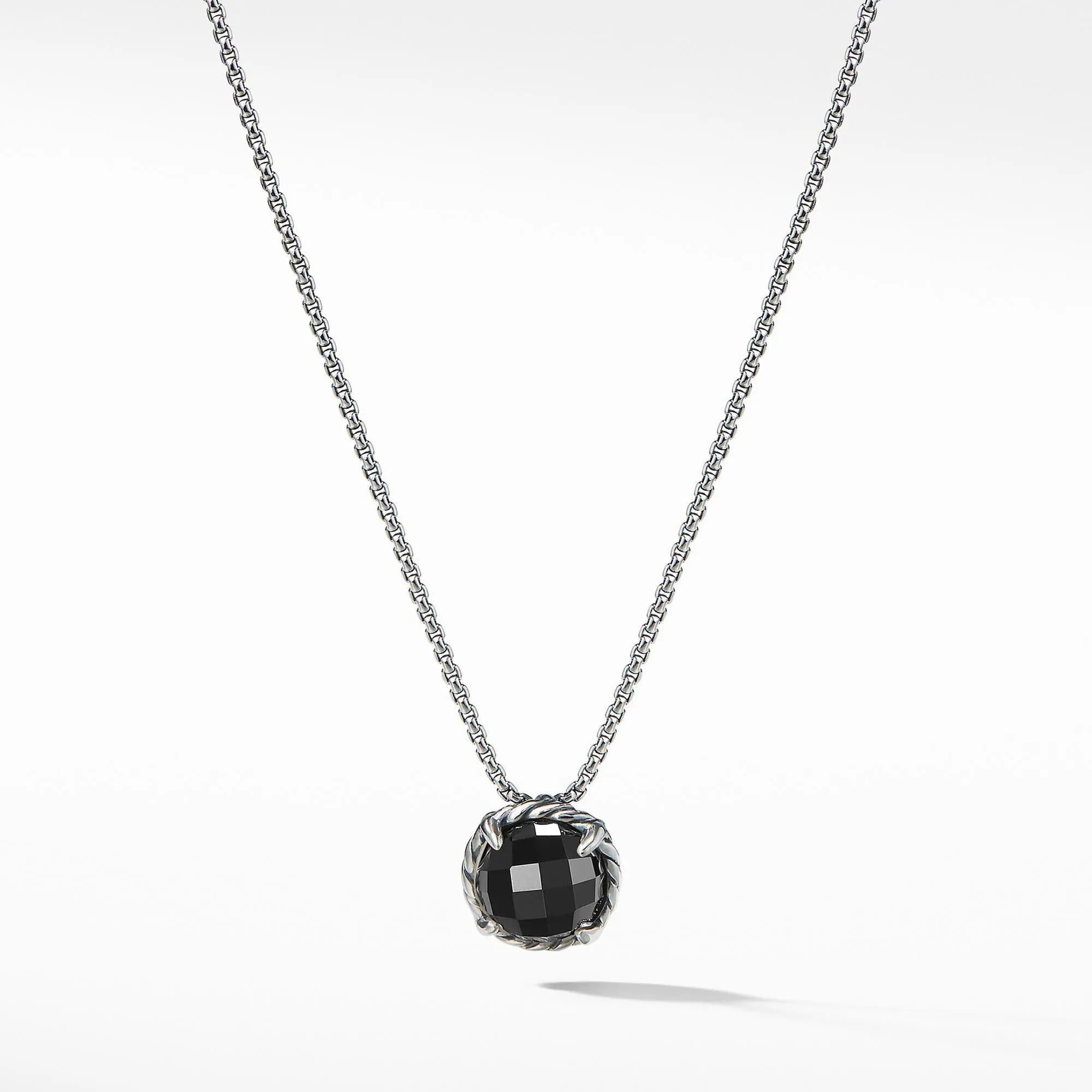 David Yurman Chatelaine Pendant Necklace with Black Onyx