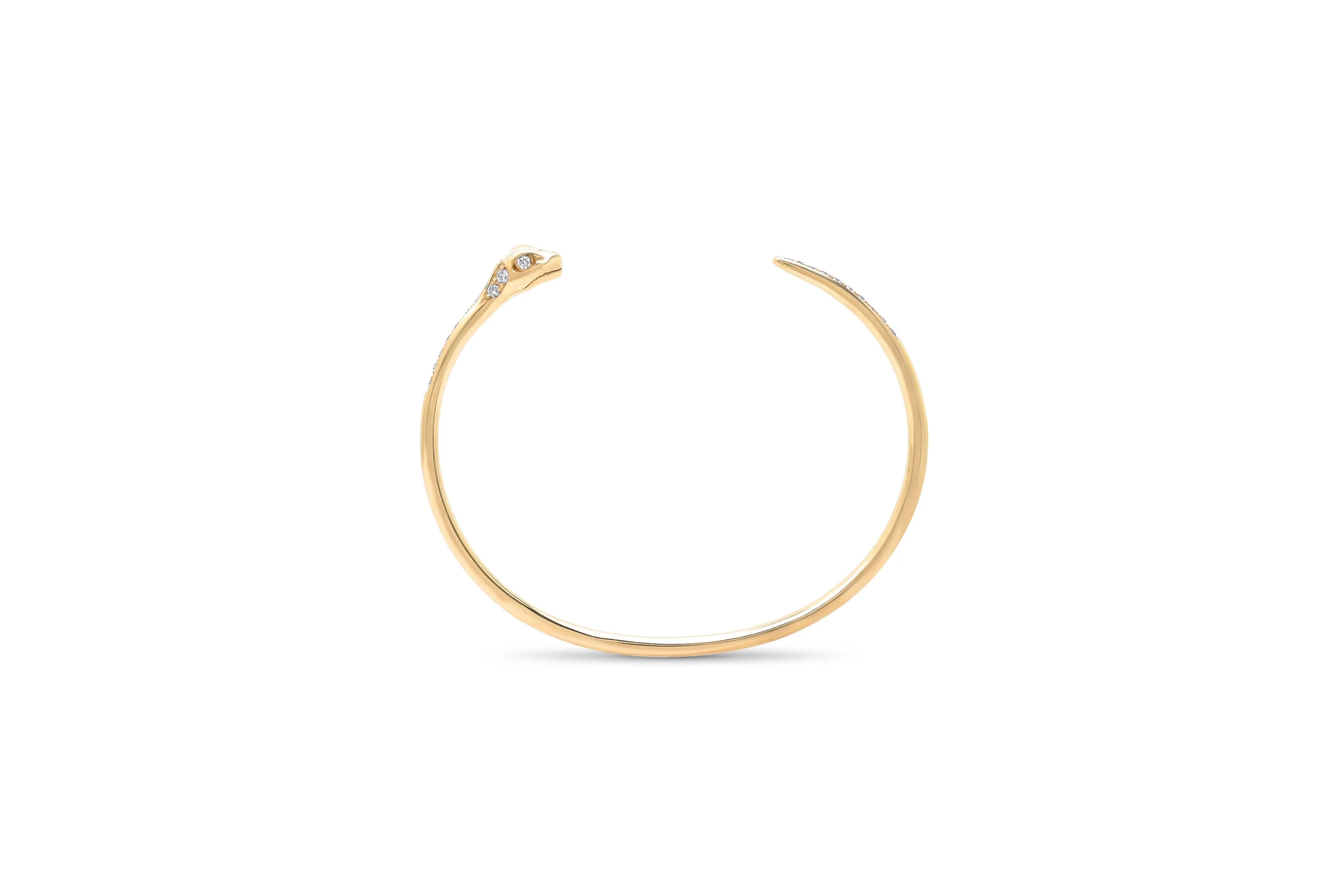 Diamond Snake Cuff Bracelet
