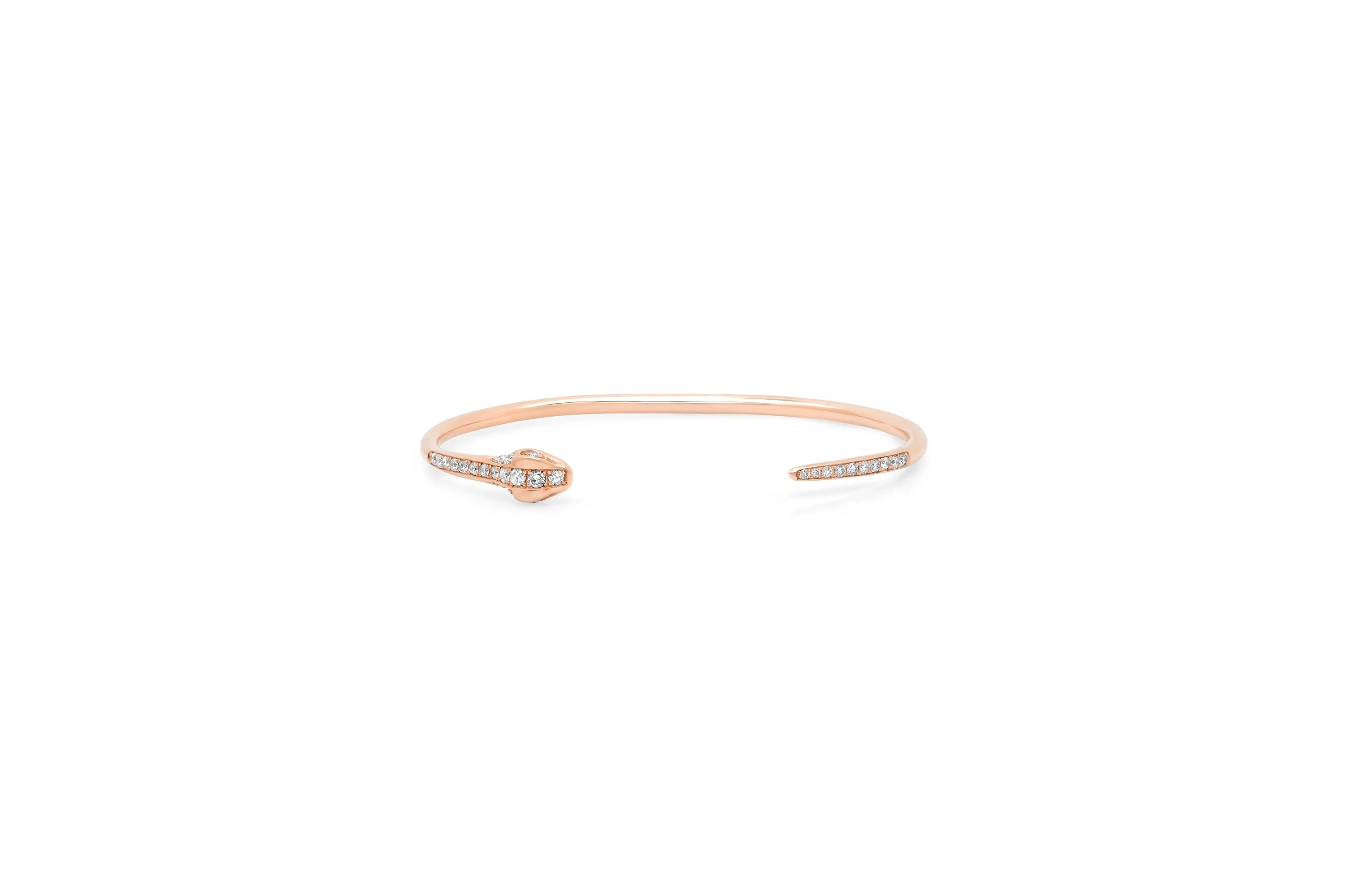 Diamond Snake Cuff Bracelet