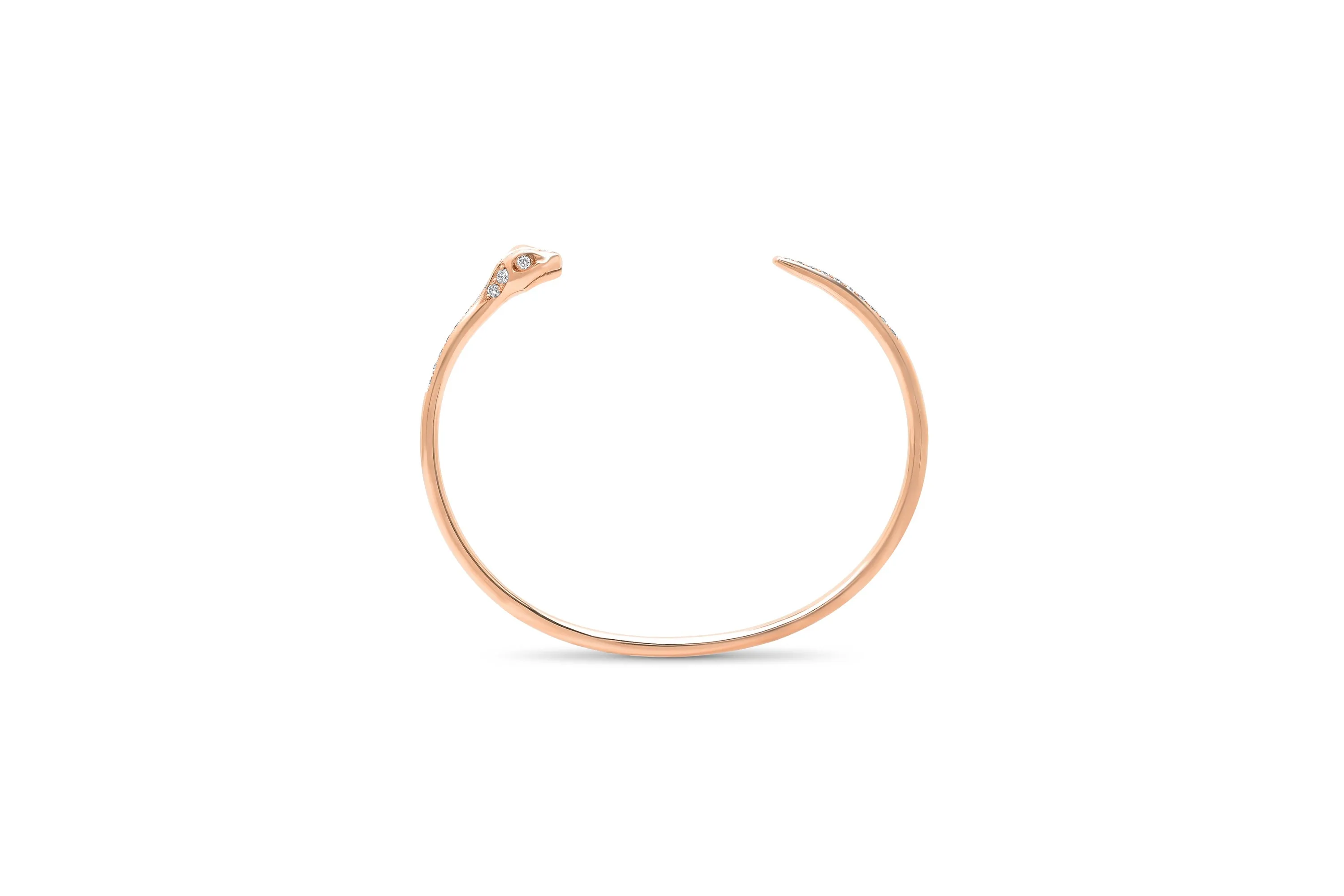 Diamond Snake Cuff Bracelet
