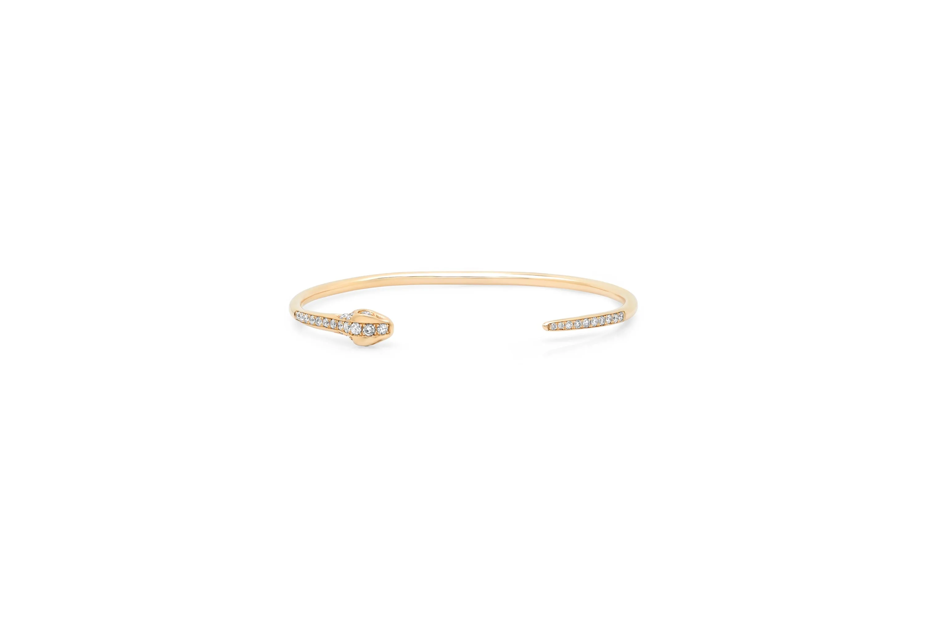 Diamond Snake Cuff Bracelet