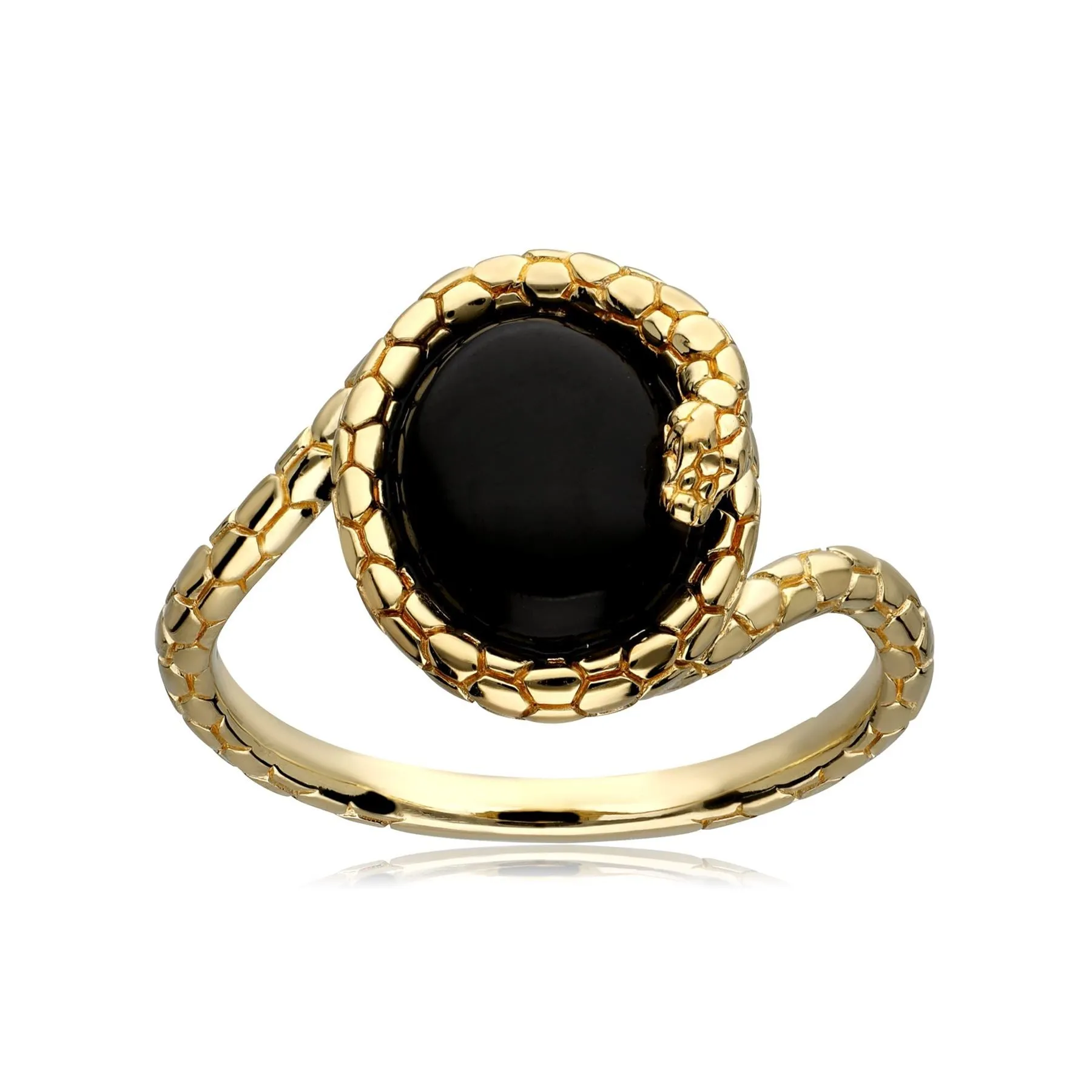 ECFEW™ 'The Ruler' Onyx Wickelnde Schlange Ringe