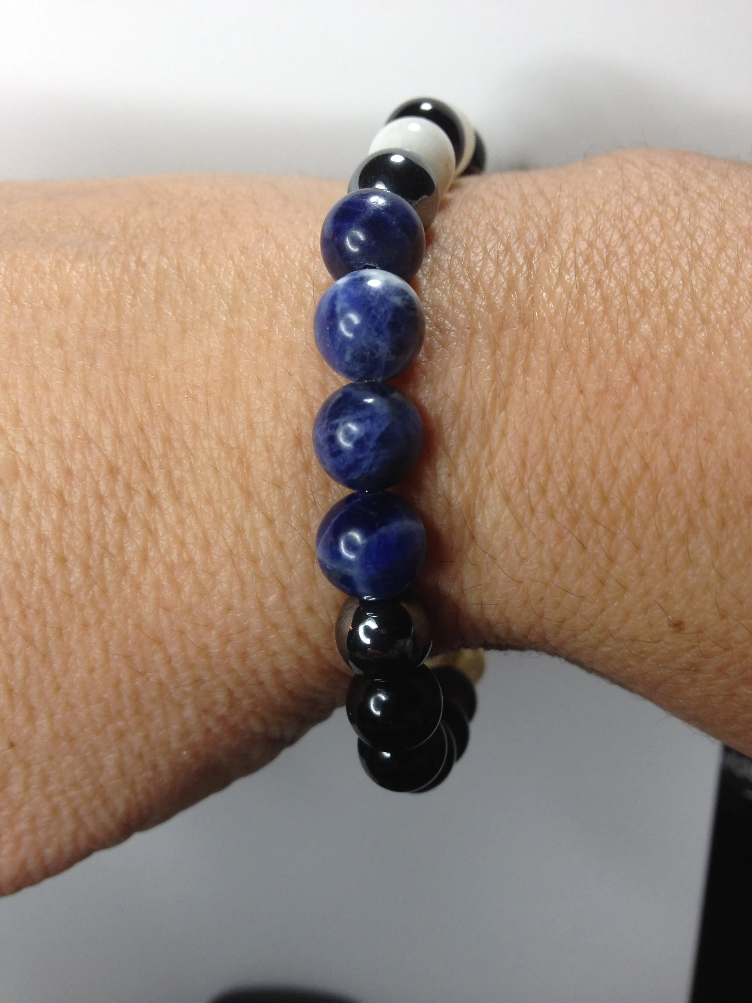 FourTris: Divergence of Gemstones Energy Beaded Stretch Bracelet