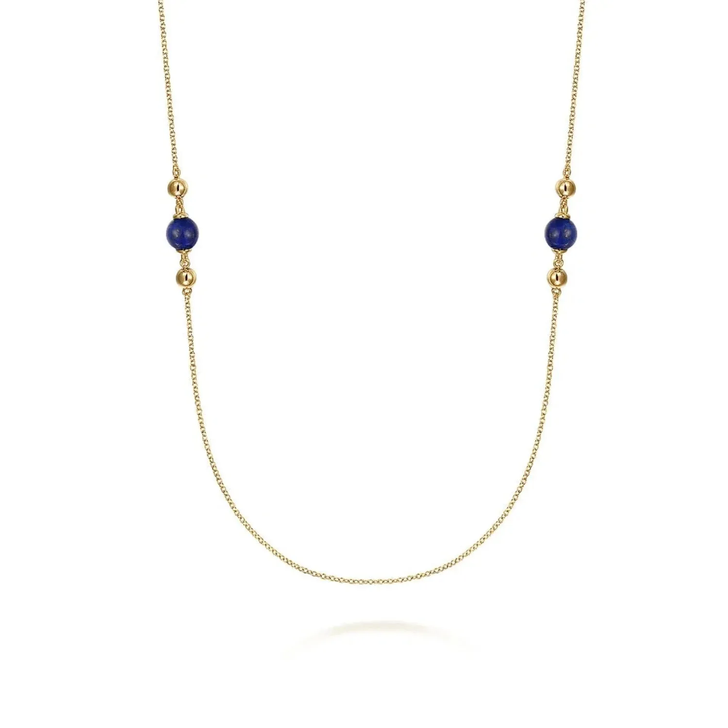 Gabriel & Co. Gemstone and Bujukan Bead Station Necklace