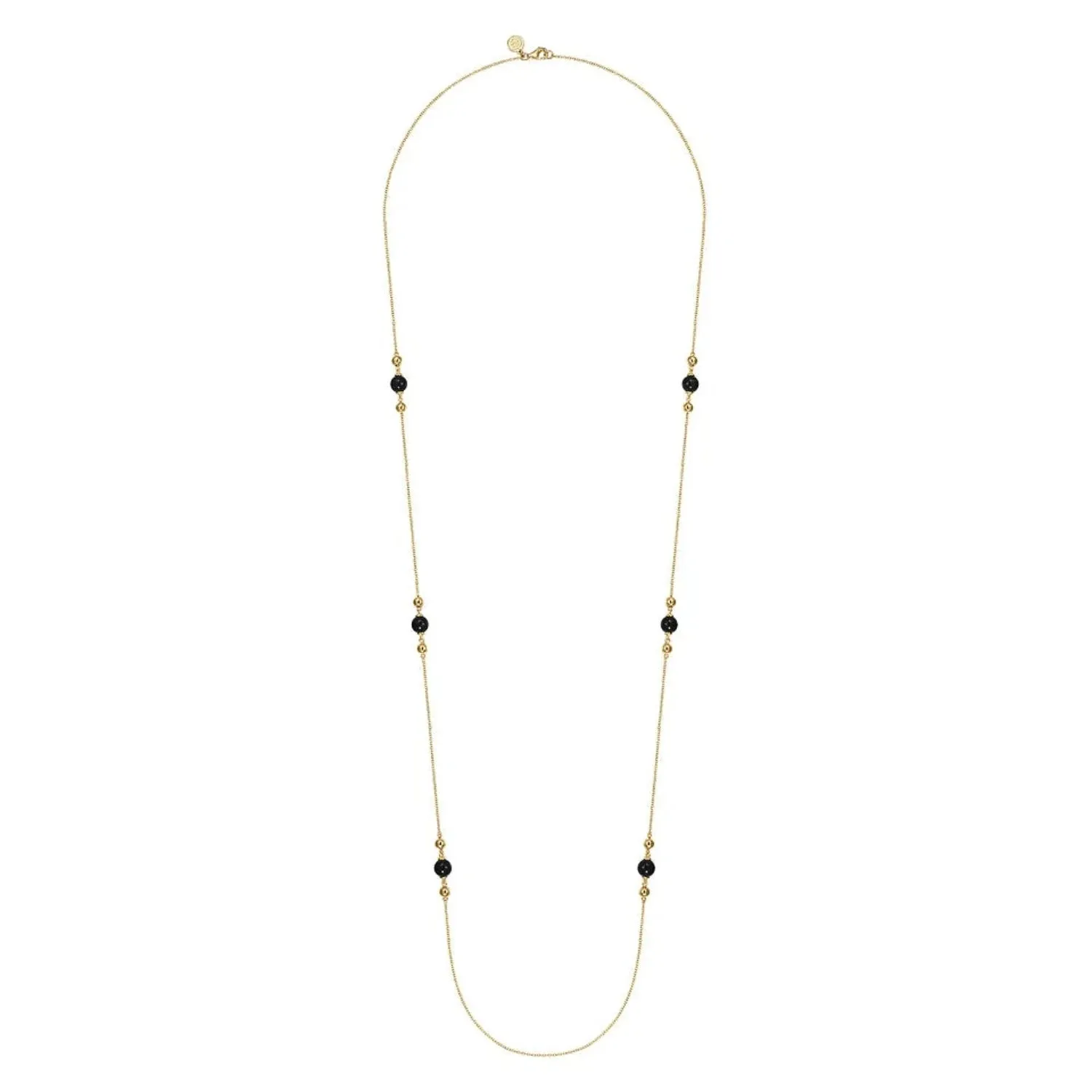 Gabriel & Co. Gemstone and Bujukan Bead Station Necklace