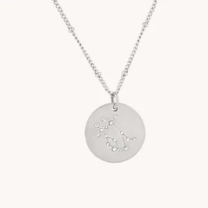 Gemini Silver Zodiac Necklace