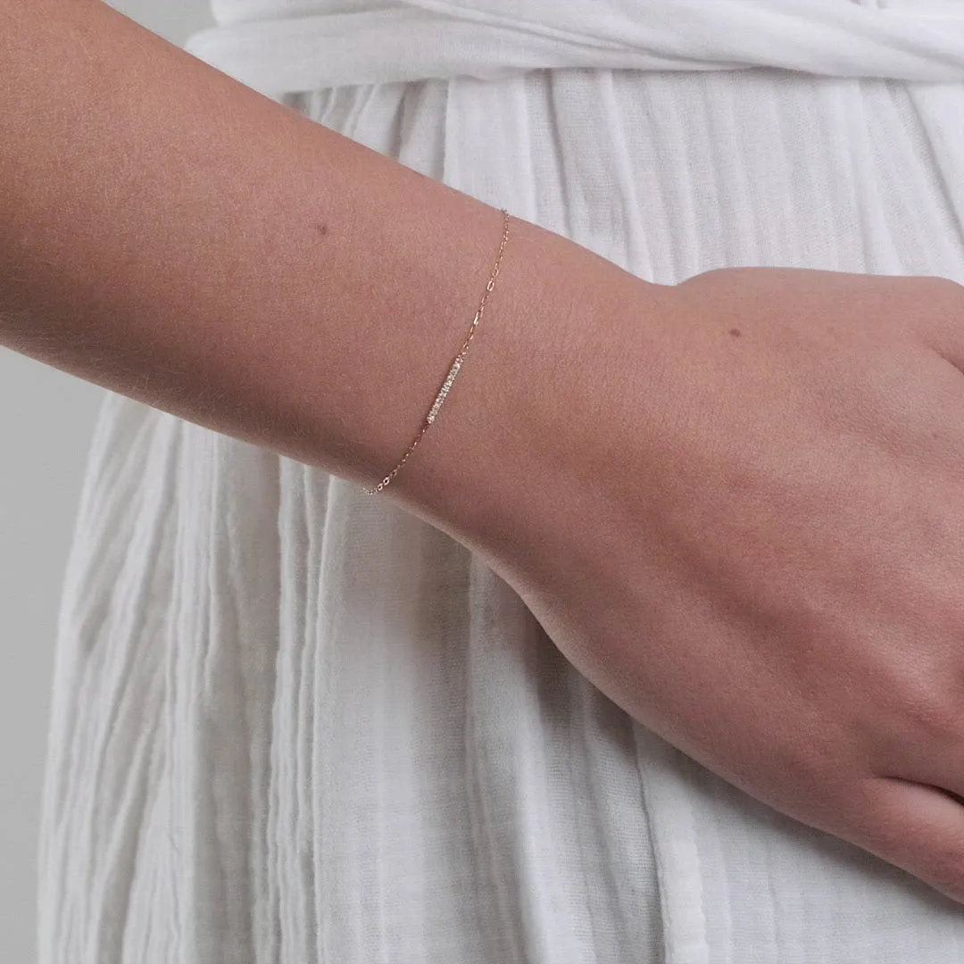 Gemstone Bar Bracelet