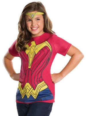 Girls DC Comics Wonder Woman Top and Tiara Costume