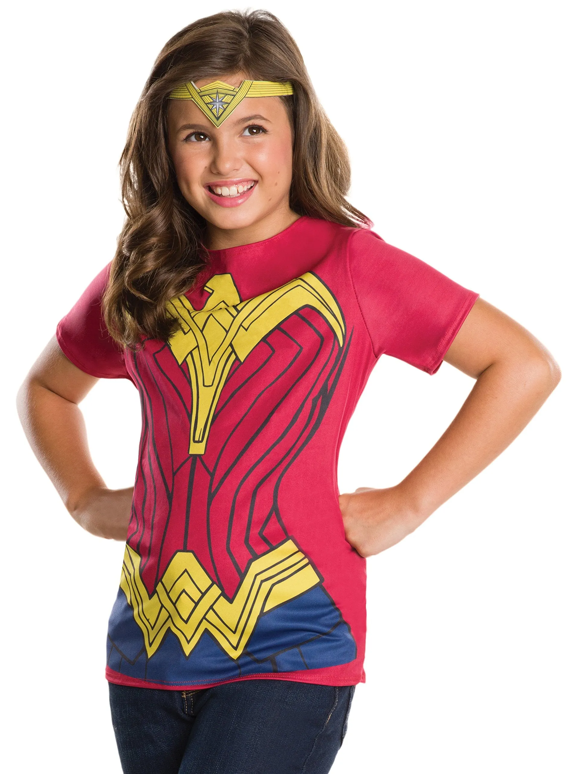 Girls DC Comics Wonder Woman Top and Tiara Costume