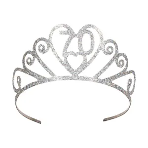 Glittered Metal "70" Tiara