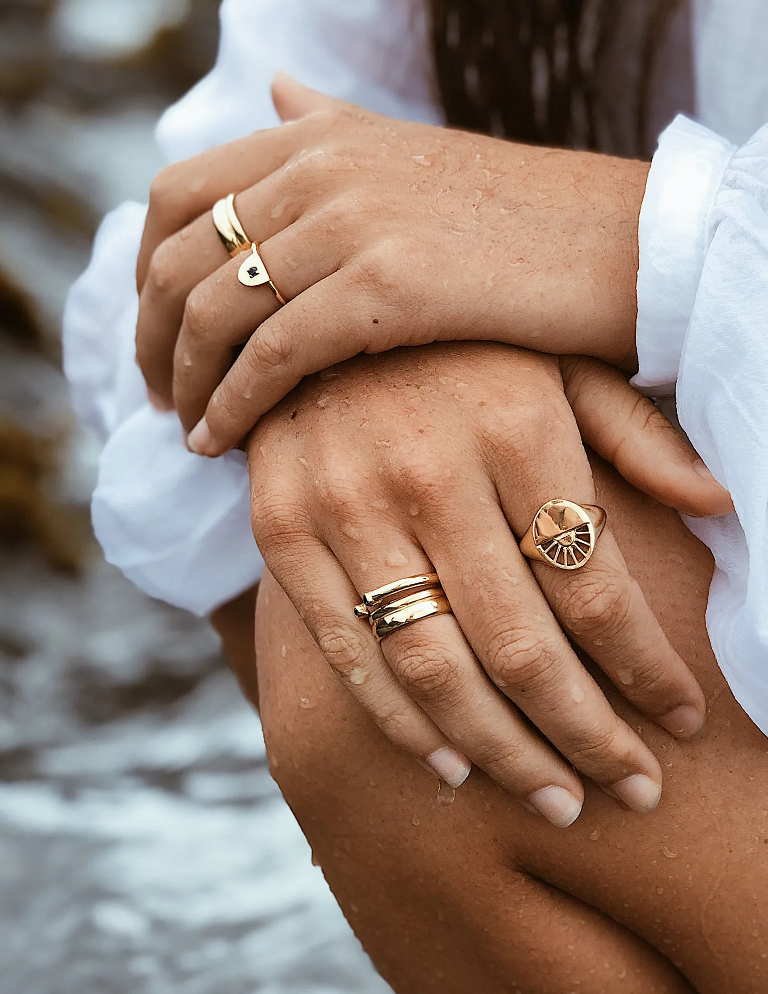 Golden Hour ring <br>Gold Vermeil