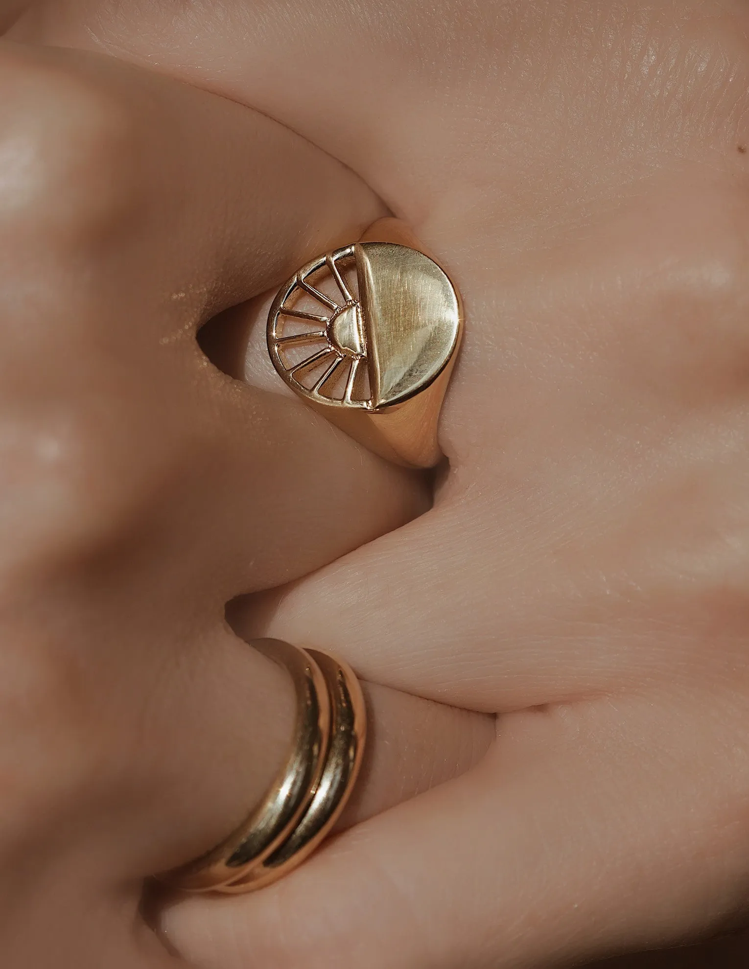 Golden Hour ring <br>Gold Vermeil