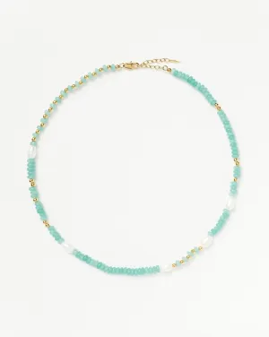 Good Vibes Satellite Pearl Beaded Choker