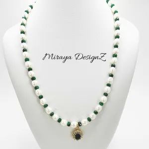 Green Pearl Necklace