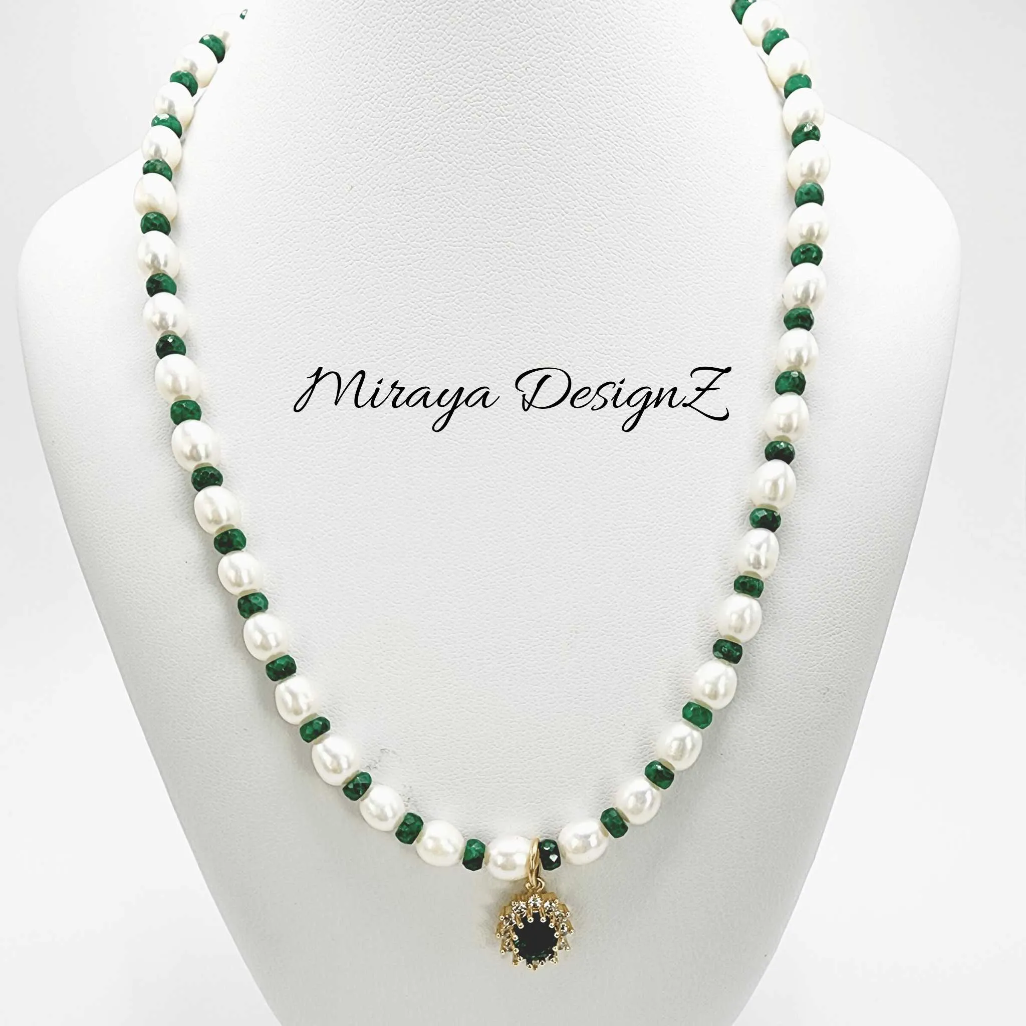 Green Pearl Necklace