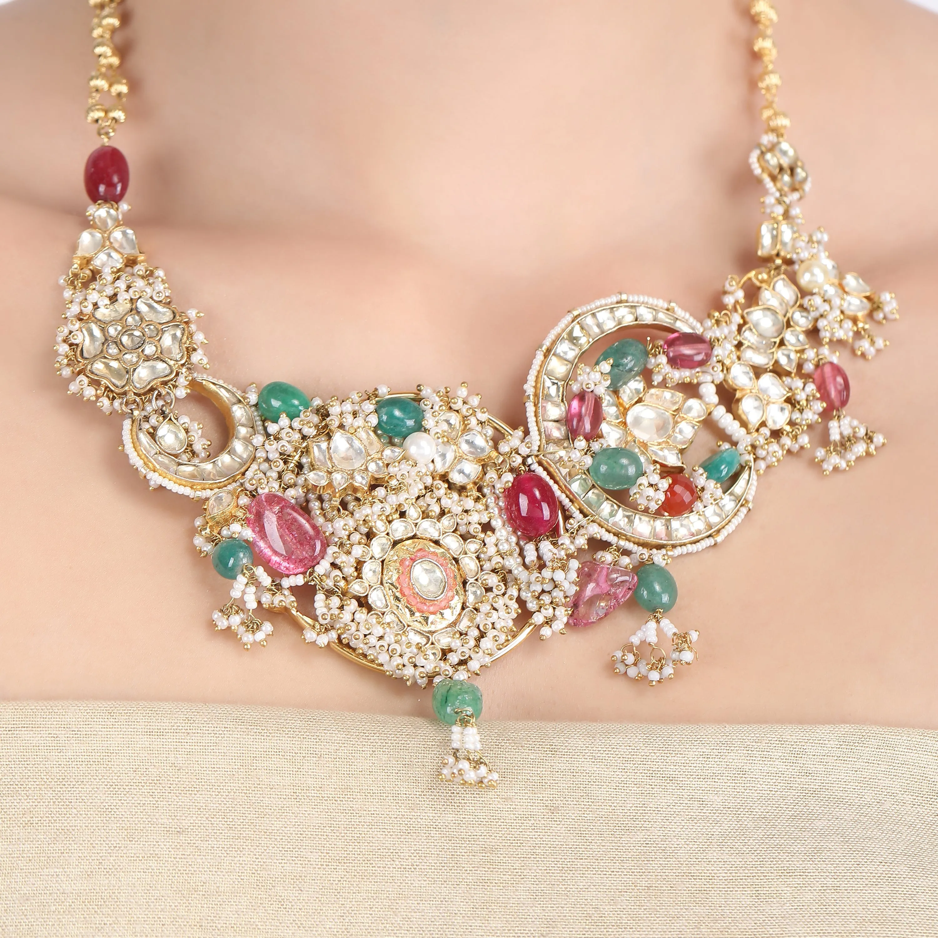 GUTHAI  Gauri NECKLACE SET