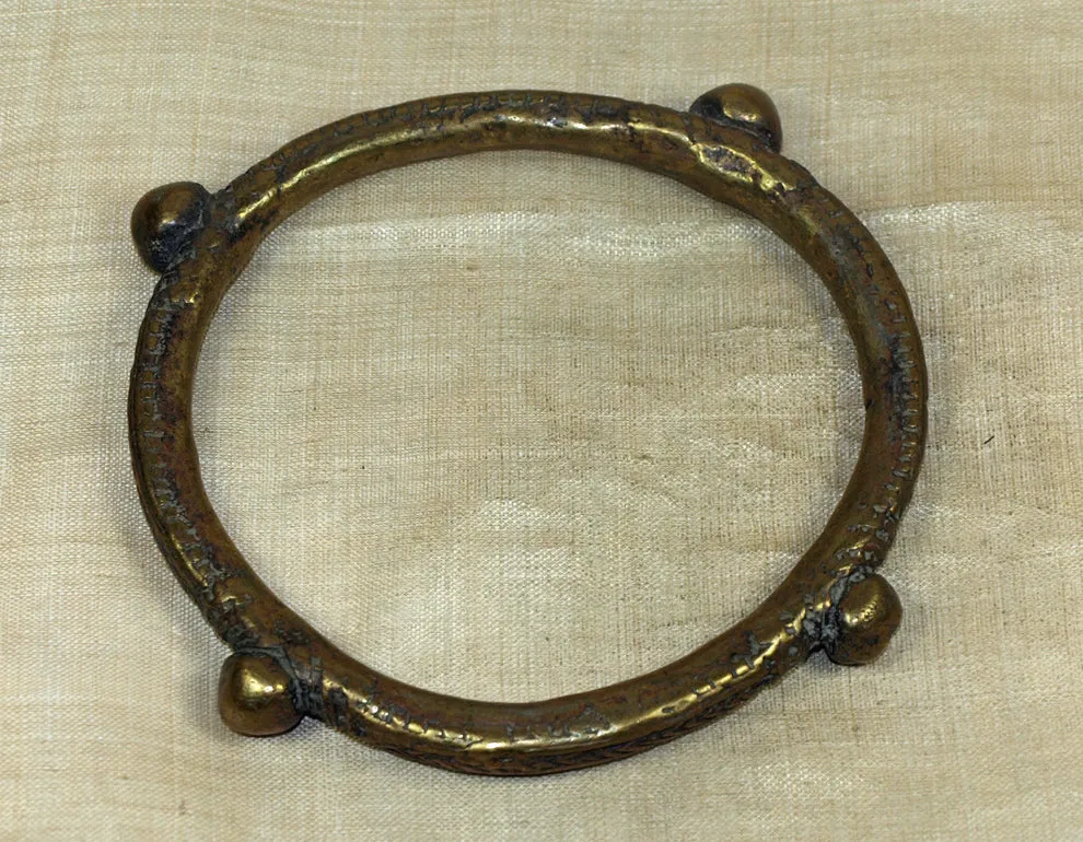 Large, Heavy Brass bracelet from Nigeria