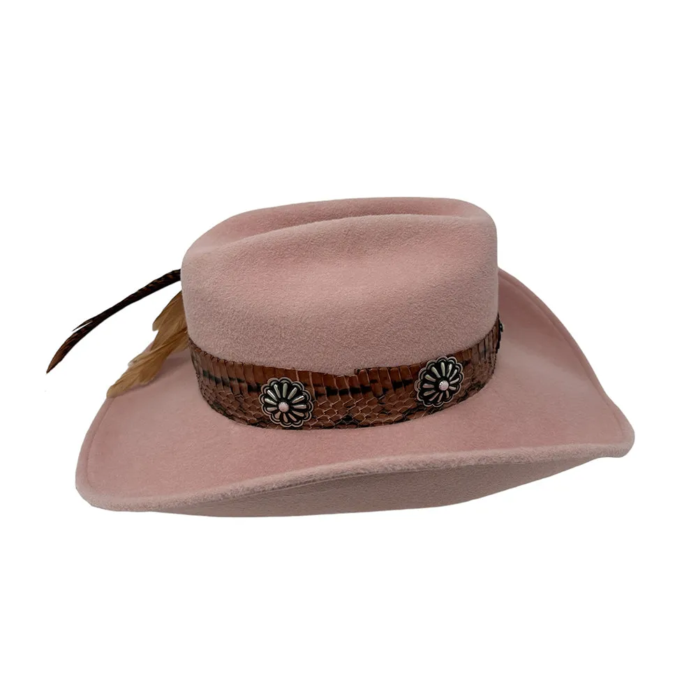 Le Twat Blush with Silver & Coral Conchos