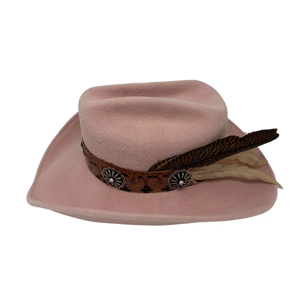 Le Twat Blush with Silver & Coral Conchos