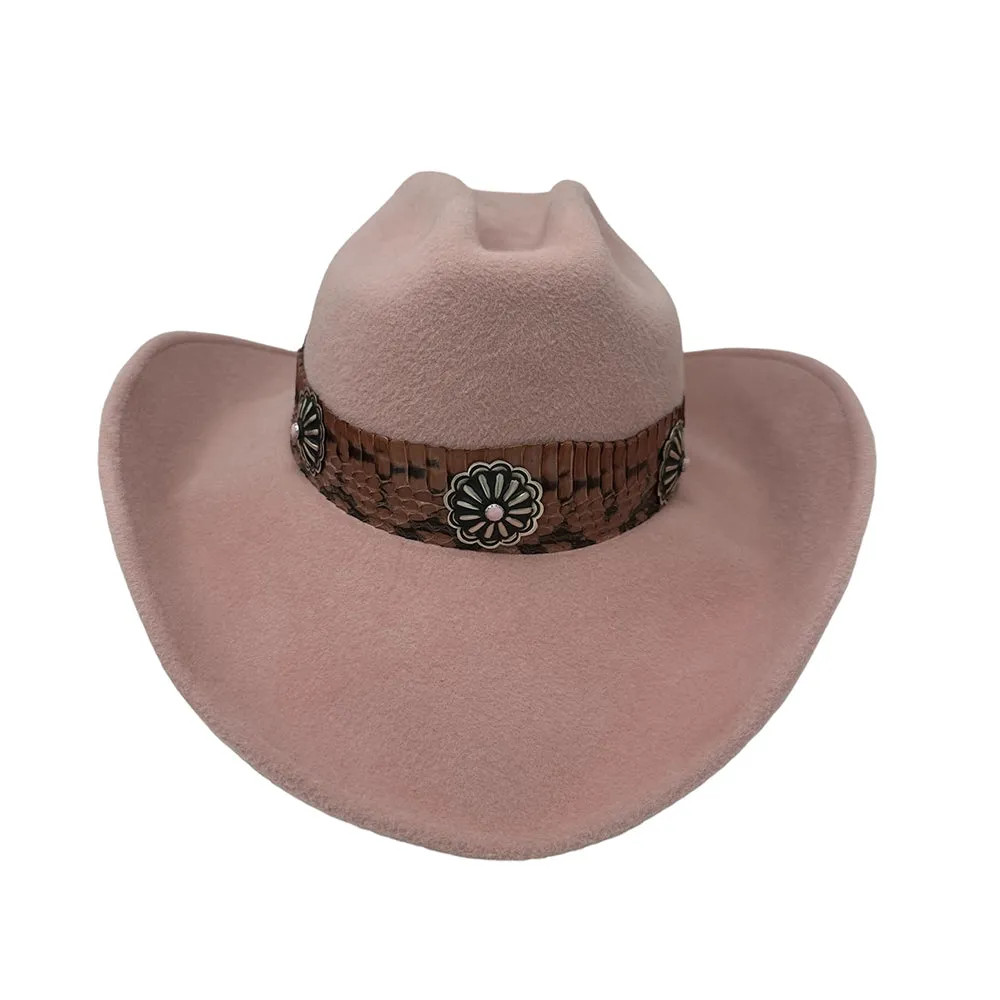 Le Twat Blush with Silver & Coral Conchos