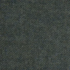 Medium Green Subdued Herringbone Coral Tweed All Wool