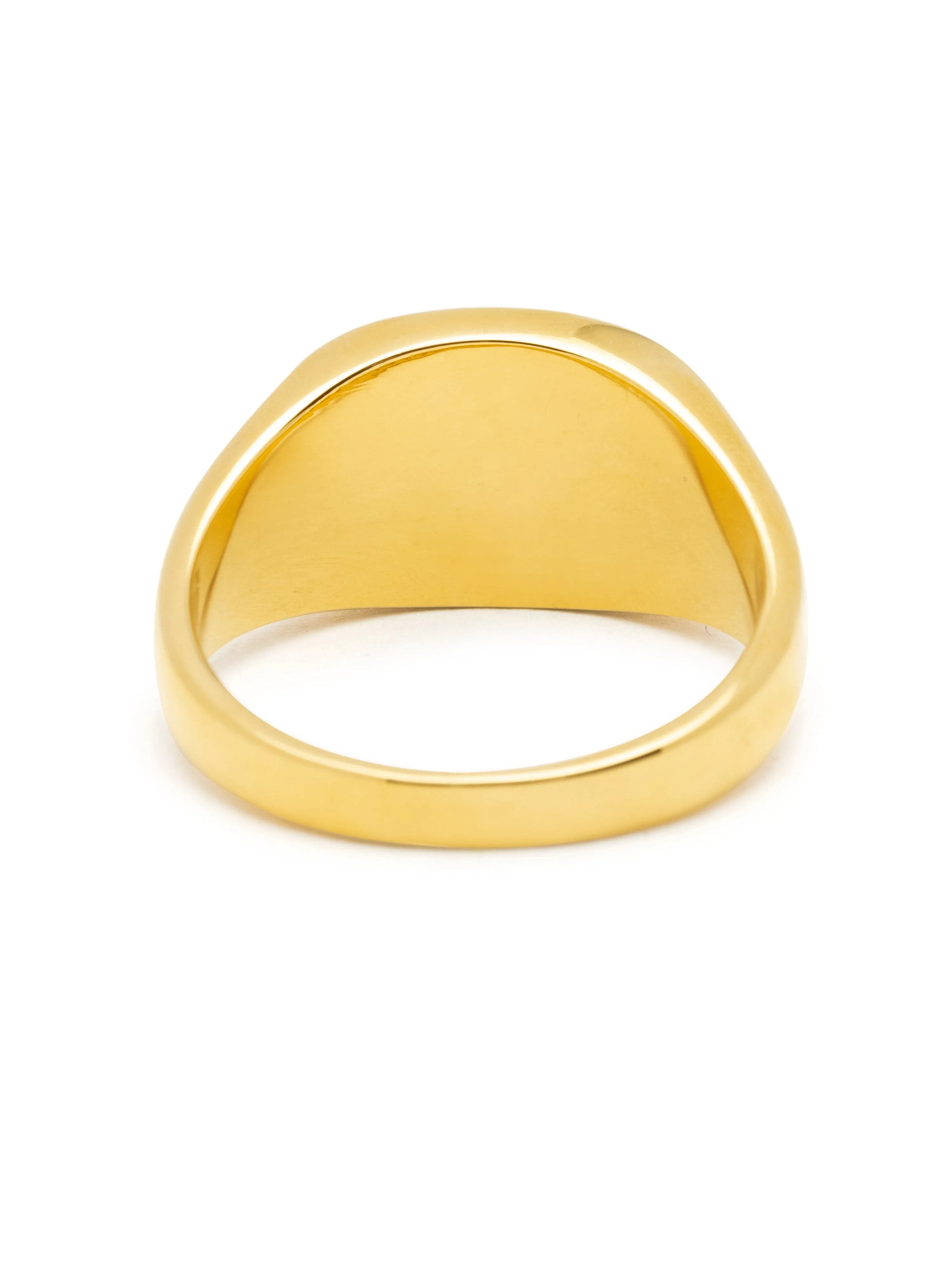 Men's Hexagon Ring with Onyx