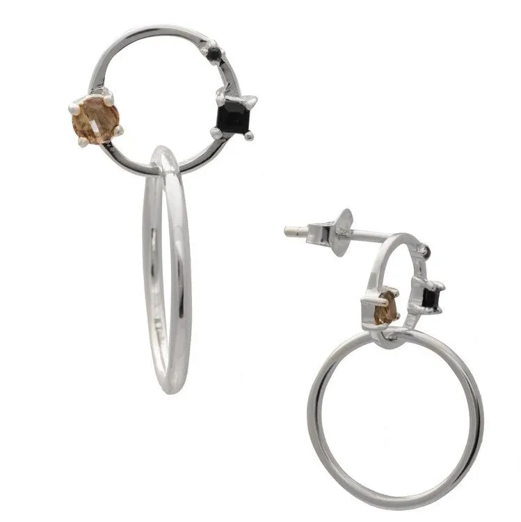 Miley Hoops (Small) - Gold & Silver