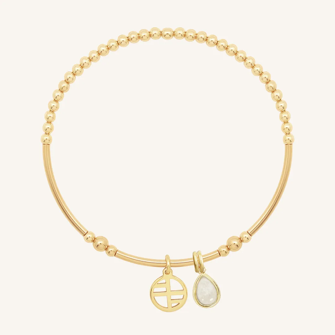 Moonstone Trove Charm Bracelet