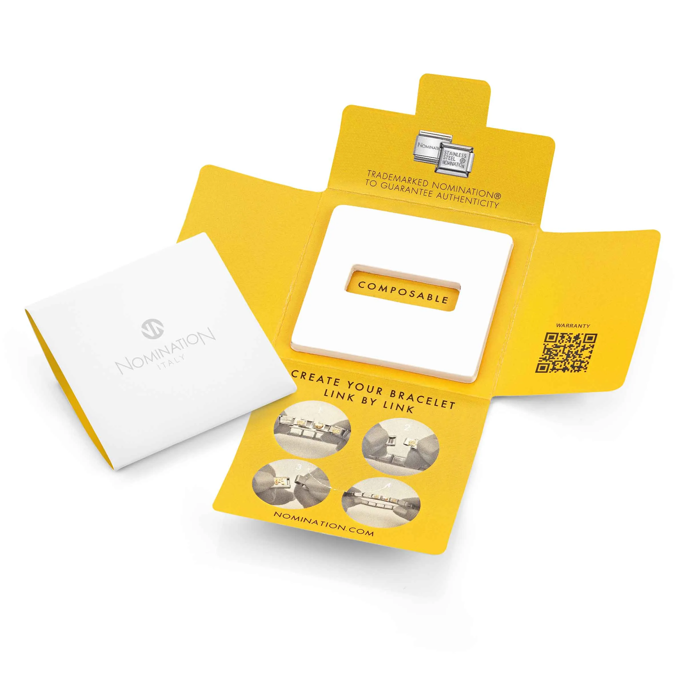 NOMINATION Link Gold and Enamel Cyprus Flag