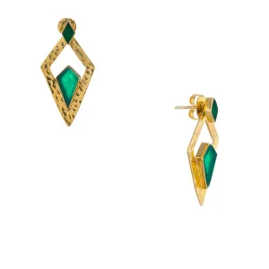 Norma, Green Onyx Gold Vermeil