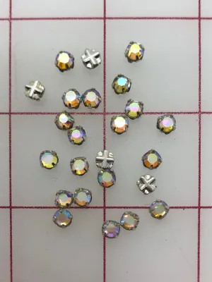 Rhinestones - 20SS Swarovski Rose Montees AB Crystal 24-Pack