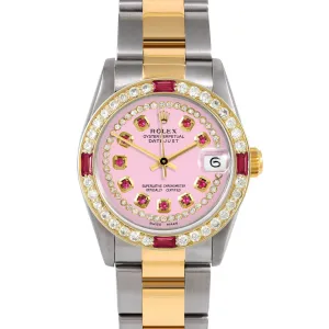 Rolex Datejust 31mm | 68273-PNK-STRR-4RBY-OYS