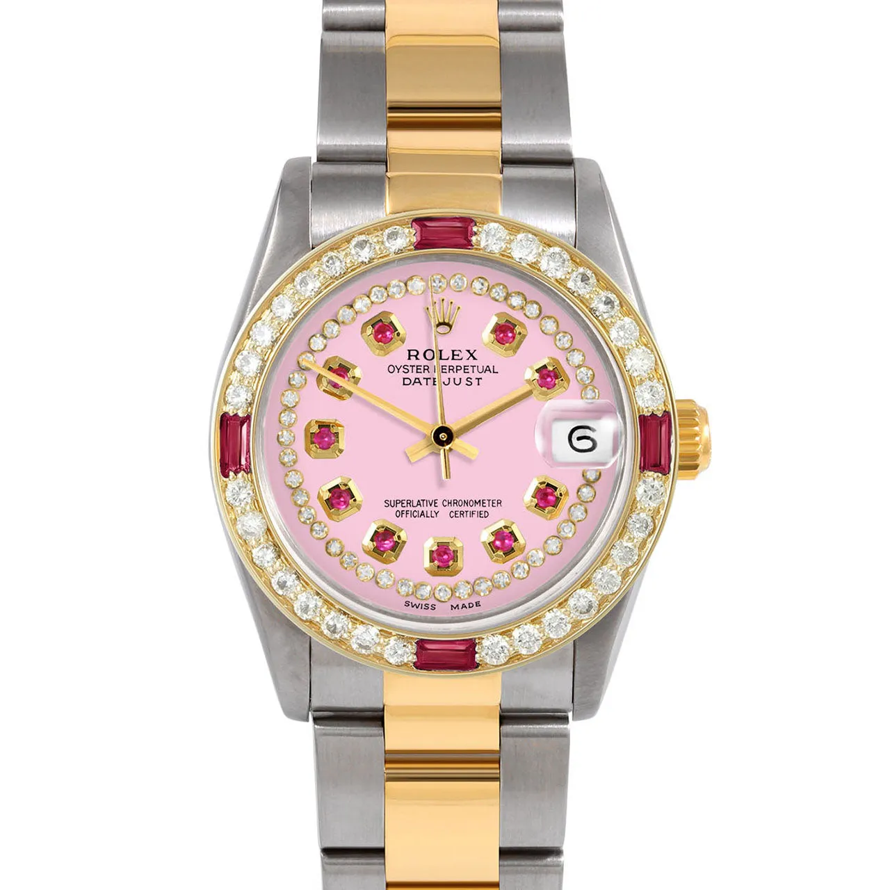 Rolex Datejust 31mm | 68273-PNK-STRR-4RBY-OYS