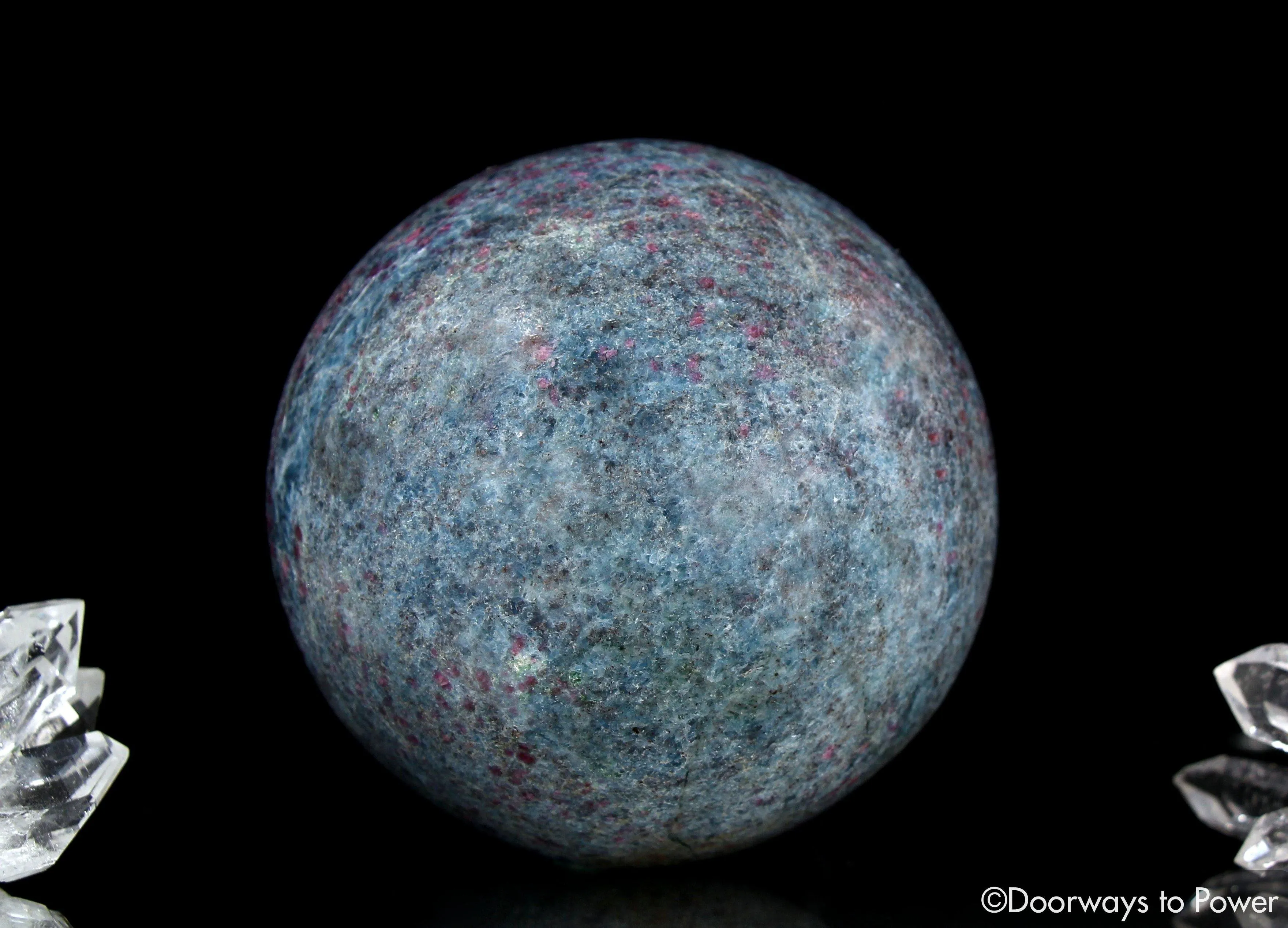 Ruby Kyanite Crystal Sphere 'Gathers and Amplifies Energy'