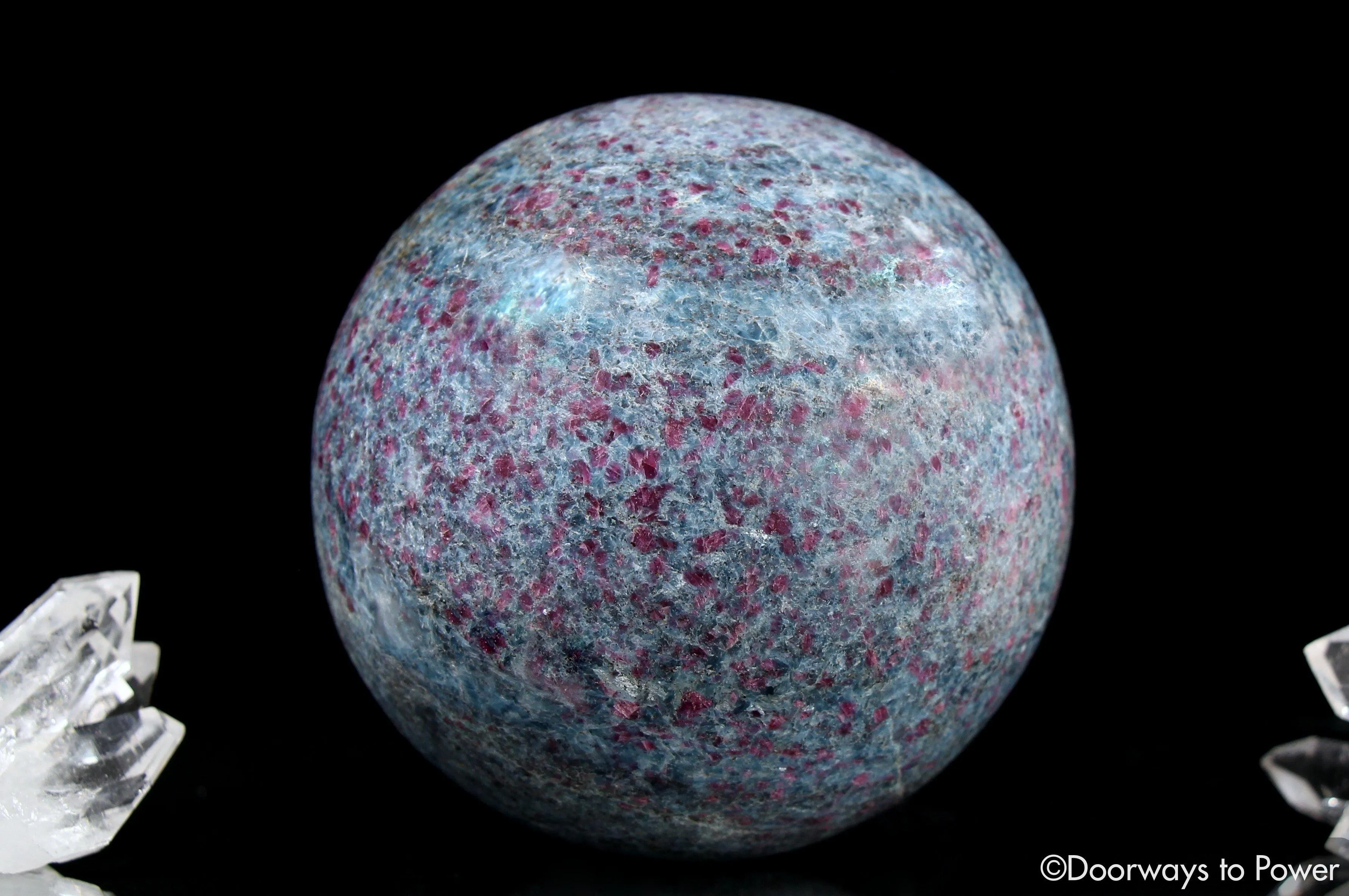Ruby Kyanite Crystal Sphere 'Gathers and Amplifies Energy'