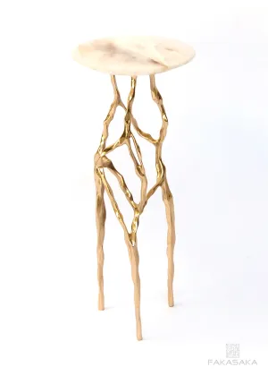 SID DRINK TABLE<br><br>ONYX<br>POLISHED BRONZE