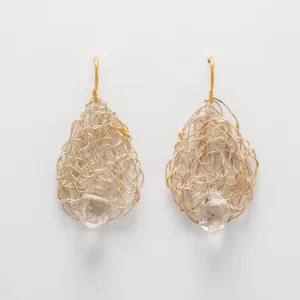 Smokey Quartz Teardrops