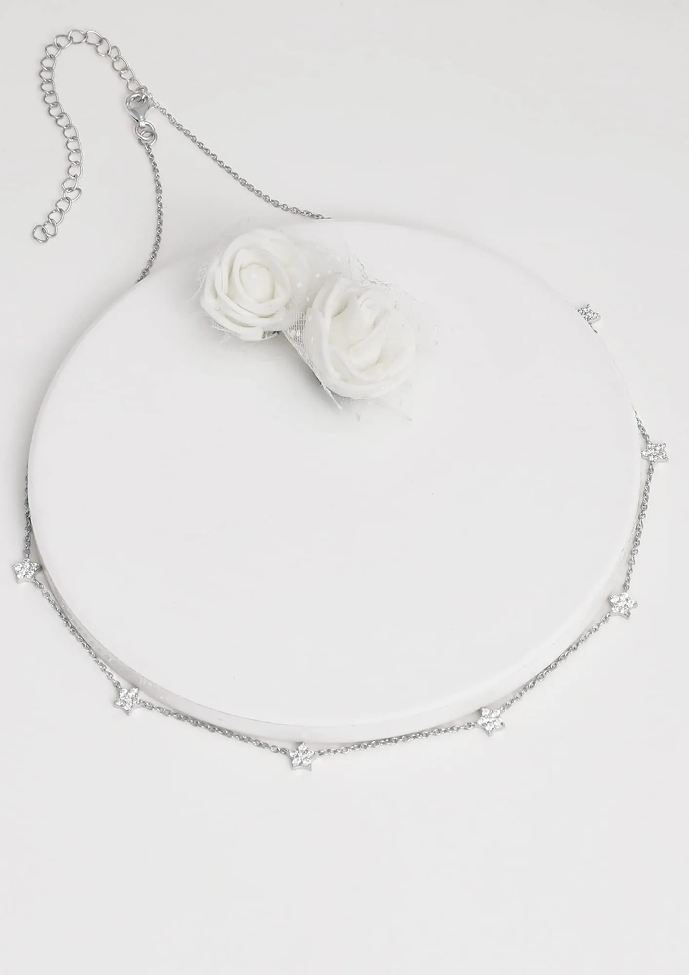 Sterling Silver Hypoallergenic Zircon Stone Necklace for Women Anniversary