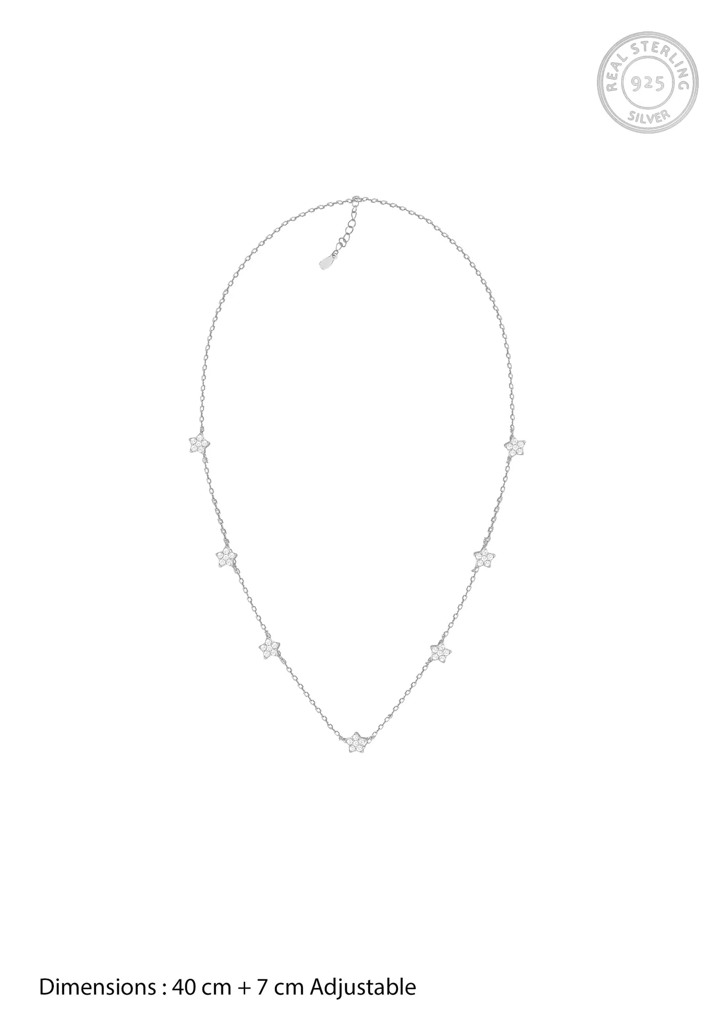 Sterling Silver Hypoallergenic Zircon Stone Necklace for Women Anniversary