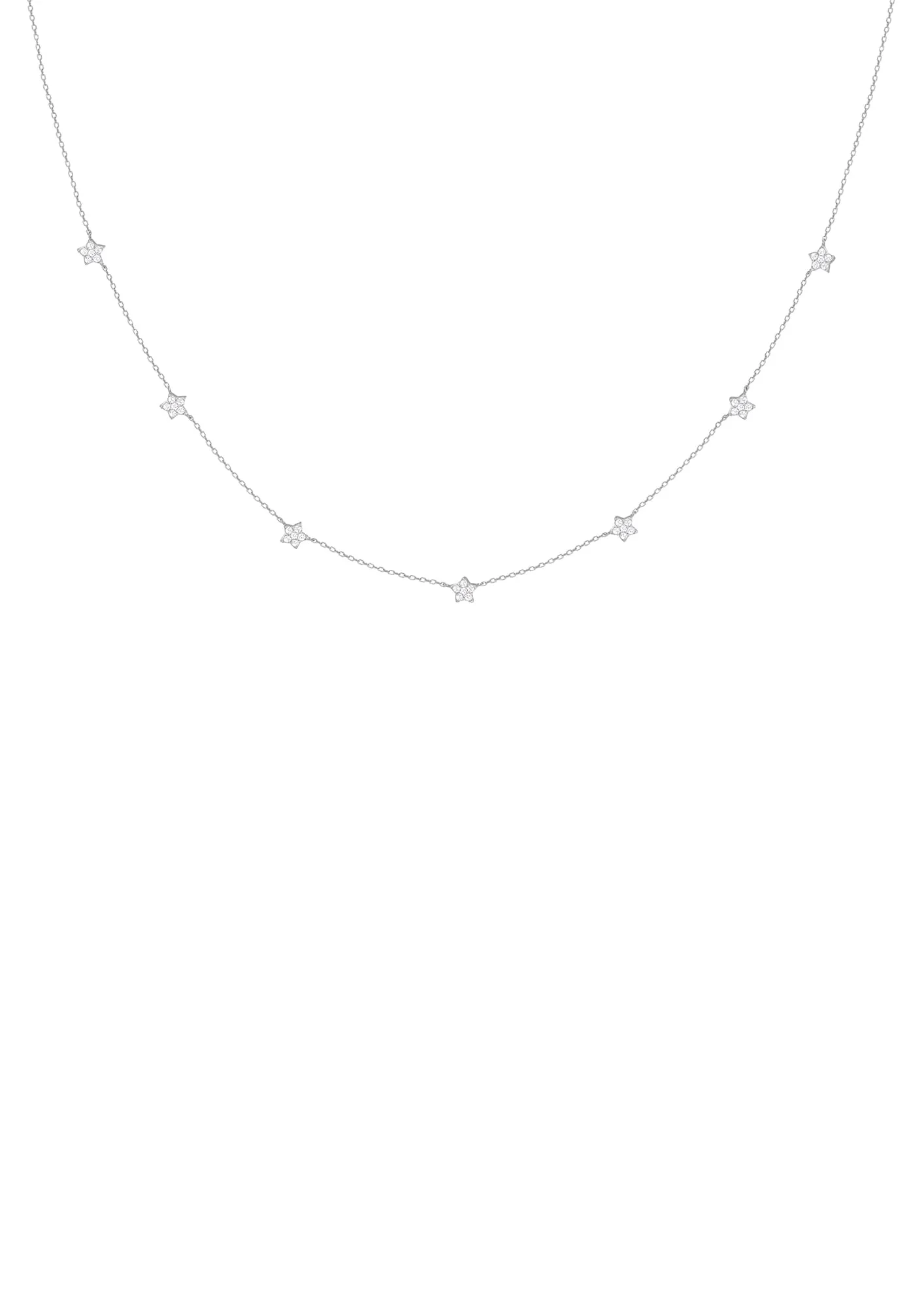 Sterling Silver Hypoallergenic Zircon Stone Necklace for Women Anniversary