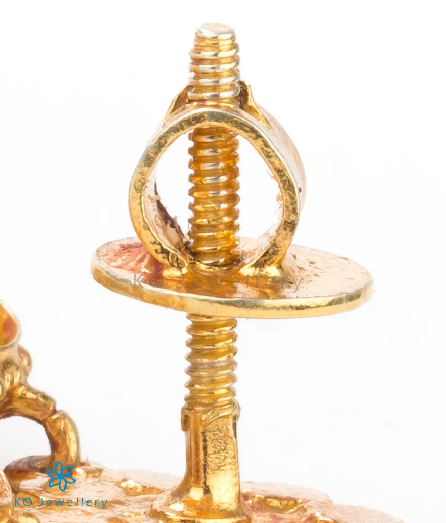 The Advaya Silver Kempu Pendant