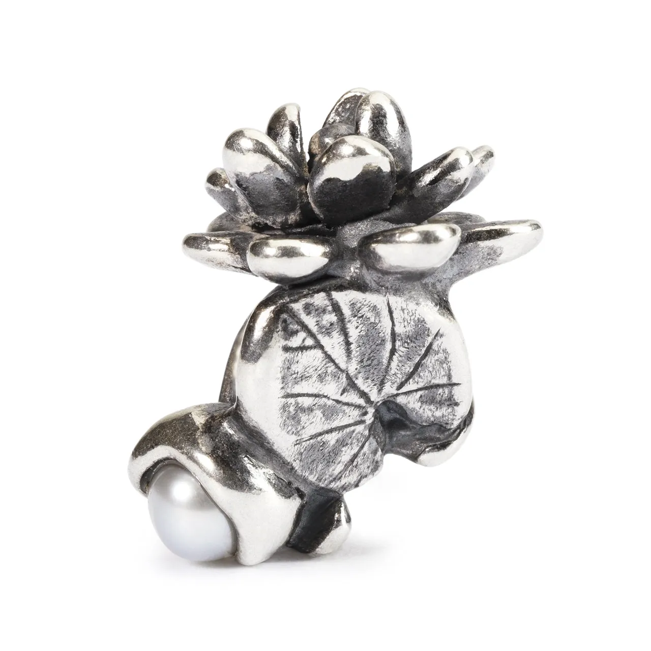 Trollbeads Silver Bead Water Lilies of July